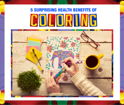 HEALTH-5 SURPRISING HEALTH BENEFITS OF COLORING